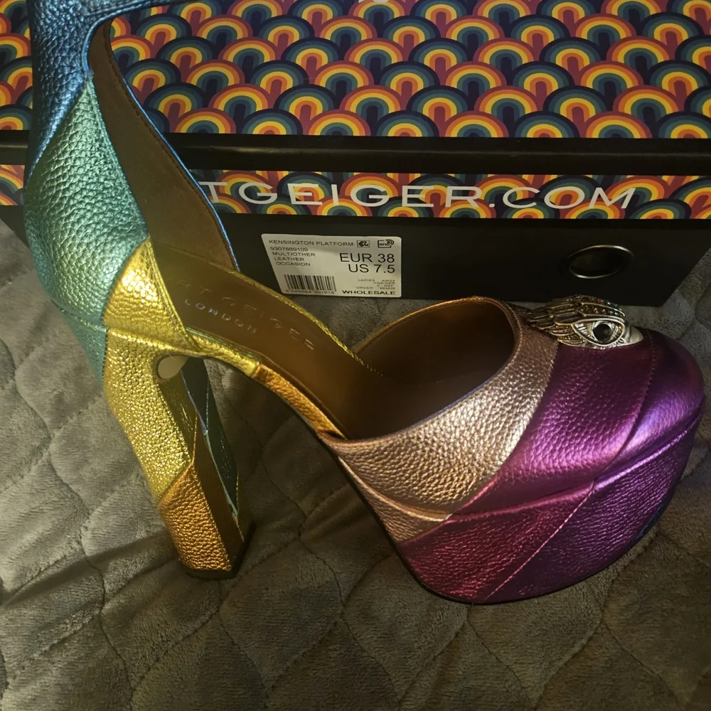 Colorful Platform Heels - Picture 2 of 2